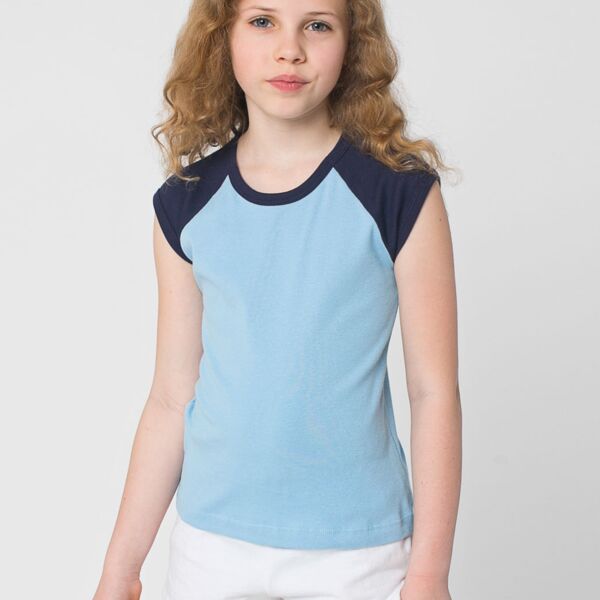 4277 Youth Baby Rib Cap Sleeve Raglan Thumbnail