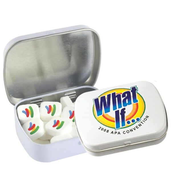 Domed Tin - Imprinted Square Mints Thumbnail