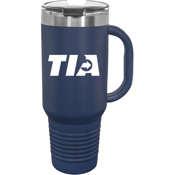   - Premium 32 oz. Travel Mug with Snap Lid & Straw Thumbnail