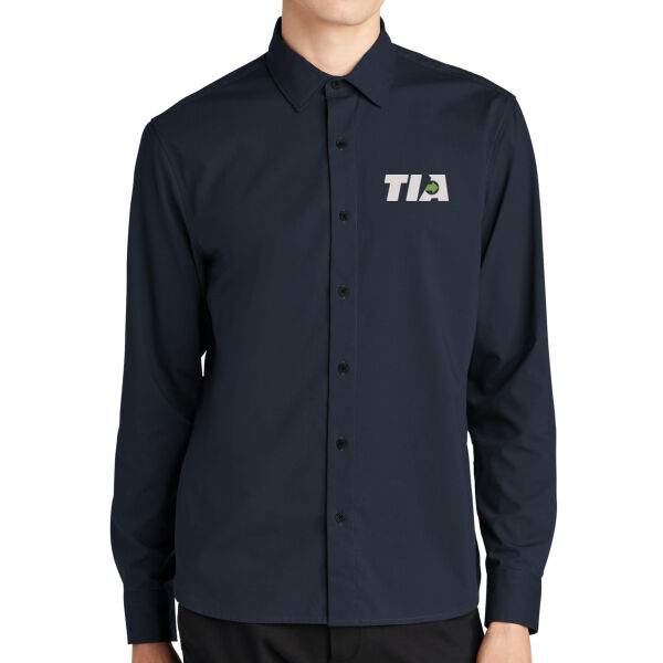   - Long Sleeve Stretch Woven Shirt Thumbnail