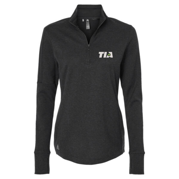   - Women's 3-Stripe Quarter-Zip Sweater Pullover Thumbnail