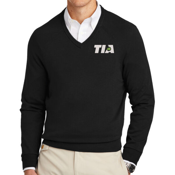   - Cotton Stretch V Neck Sweater Thumbnail