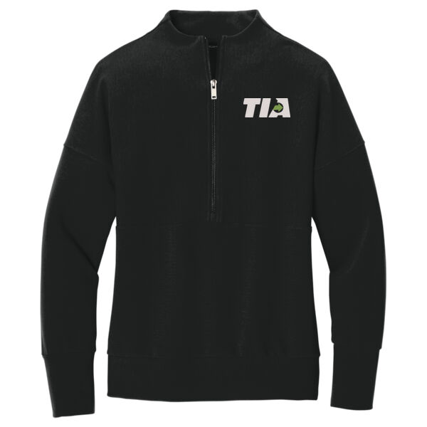   - Women's Linear Texture 1/4 Zip Thumbnail