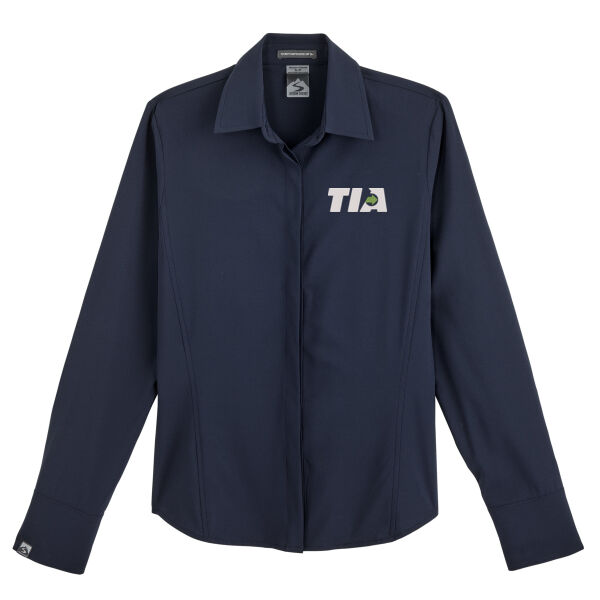   - Women's Executive 4-Way Stretch Solid Button Up Thumbnail