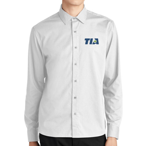   - Long Sleeve Stretch Woven Shirt Thumbnail