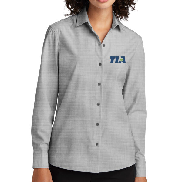   - Women's Long Sleeve Stretch Woven Shirt Thumbnail