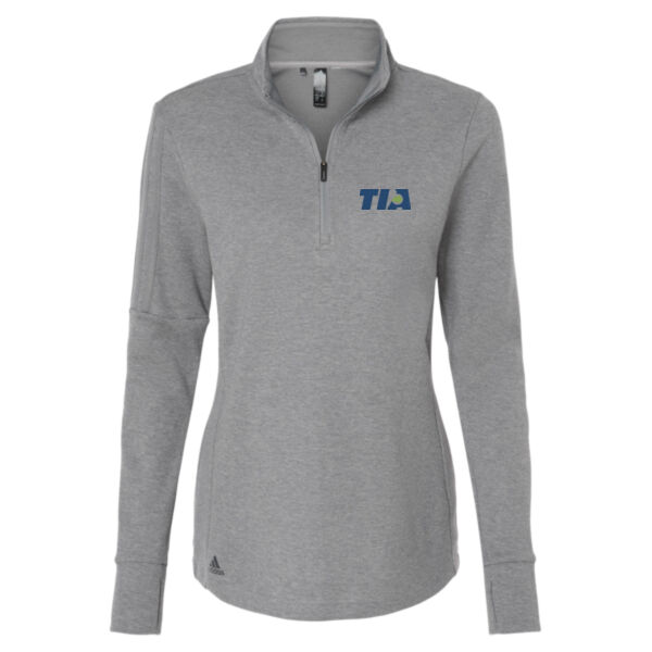   - Women's 3-Stripe Quarter-Zip Sweater Pullover Thumbnail