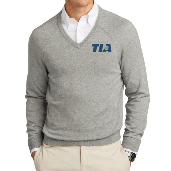   - Cotton Stretch V Neck Sweater Thumbnail