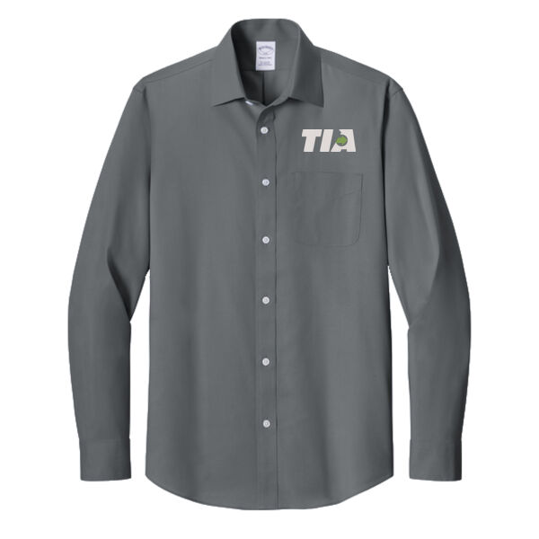   - Wrinkle Free Stretch Pinpoint Spread Collar Shirt Thumbnail