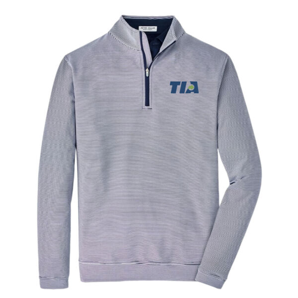   - Perth Sugar Stripe Performance Quarter Zip  Thumbnail